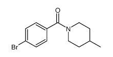 1-(4-bromobenzoyl)-4-methylpiperidine结构式