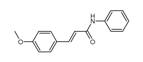 (E)-3-(4-methoxyphenyl)-N-phenylacrylamide结构式