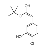 TERT-BUTYL 4-CHLORO-3-HYDROXYPHENYLCARBAMATE structure