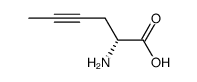 (R)-2-amino-4-hexynoic acid结构式