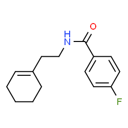 N-[2-(1-cyclohexen-1-yl)ethyl]-4-fluorobenzamide structure
