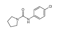 N-(4-chlorophenyl)-1-pyrrolidinecarboxamide结构式
