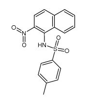 N-(2-nitro-[1]naphthyl)-toluene-4-sulfonamide结构式