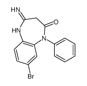 4-Amino-8-bromo-1,3-dihydro-1-phenyl-2H-1,5-benzodiazepin-2-one结构式