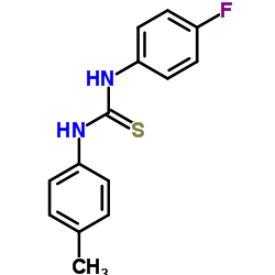 1-(4-Fluorophenyl)-3-(4-methylphenyl)thiourea结构式