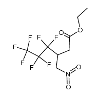 4,4,5,5,6,6,6-heptafluoro-3-nitromethyl-hexanoic acid ethyl ester Structure