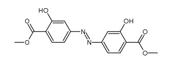 2,2'-dihydroxy-4,4'-azo-di-benzoic acid dimethyl ester结构式