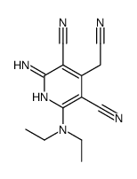 2-amino-4-(cyanomethyl)-6-(diethylamino)pyridine-3,5-dicarbonitrile Structure