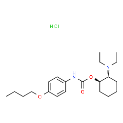 p-Butoxycarbanilic acid trans-2-(diethylamino)cyclohexyl ester hydroch loride结构式