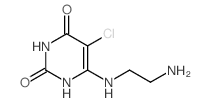 6-(2-aminoethylamino)-5-chloro-1H-pyrimidine-2,4-dione Structure