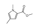 methyl 1,4-dimethylpyrrole-2-carboxylate结构式