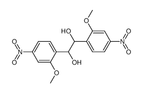 2,2'-dimethoxy-4,4'-dinitro-bibenzyl-α,α'-diol结构式