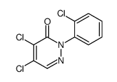 4,5-dichloro-2-(2-chlorophenyl)pyridazin-3-one Structure