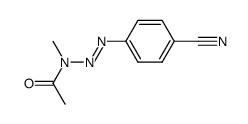 3-Acetyl-1-(p-cyanphenyl)-3-methyltriazen Structure