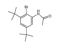 2-Bromo-3,5-di-tert.-butylacetanilid结构式