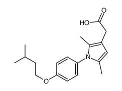 2-[2,5-dimethyl-1-[4-(3-methylbutoxy)phenyl]pyrrol-3-yl]acetic acid结构式