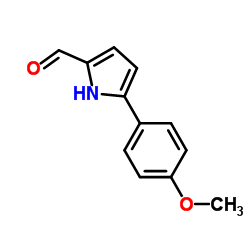 5-(4-Methoxyphenyl)-1H-pyrrole-2-carbaldehyde结构式