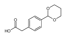 2-[4-(1,3-dioxan-2-yl)phenyl]acetic acid Structure