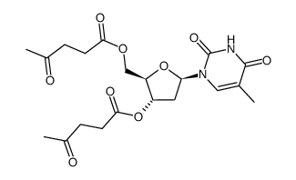 3',5'-di-O-levulinylthymidine Structure