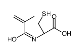 (2R)-2-(2-methylprop-2-enoylamino)-3-sulfanylpropanoic acid Structure