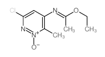 N-(3-chloro-6-methyl-1-oxo-6H-pyridazin-5-yl)-1-ethoxy-ethanimine结构式