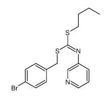 (4-Bromophenyl)methyl butyl-3-pyridinylcarbonimidodithioate Structure