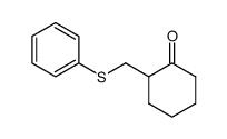 2-((phenylthio)methyl)cyclohexan-1-one结构式