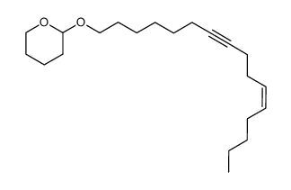 (Z)-1-<(tetrahydro-2H-pyran-2-yl)oxy>hexadec-7-yn-11-ene Structure