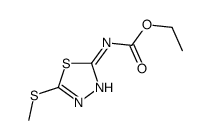 ethyl N-(5-methylsulfanyl-1,3,4-thiadiazol-2-yl)carbamate Structure