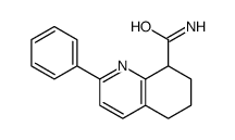 2-phenyl-5,6,7,8-tetrahydroquinoline-8-carboxamide结构式