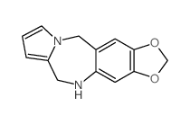 5,11-dihydro-6H-[1,3]dioxolo[4',5':4,5]benzo[1,2-e]pyrrolo[1,2-a][1,4]diazepine结构式