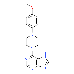 6-(4-(4-methoxyphenyl)piperazin-1-yl)-9H-purine Structure