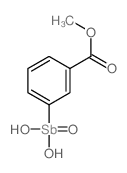 Methyl 3-(dihydroxy(oxido)stibino)benzoate structure