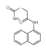 Carbamothioic acid,S-[2-(1-naphthalenylamino)-2-oxoethyl] ester Structure