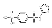 Arsonic acid,[4-[(2-thiazolylamino)sulfonyl]phenyl]- (9CI) Structure