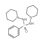 N-[phenyl-(1-piperidylamino)phosphoryl]piperidin-1-amine结构式