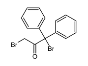 1,3-dibromo-1,1-diphenylpropan-2-one结构式