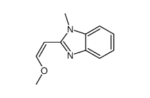 1H-Benzimidazole,2-(2-methoxyethenyl)-1-methyl-(9CI) Structure
