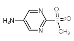 2-(METHYLSULFONYL)PYRIMIDIN-5-AMINE Structure