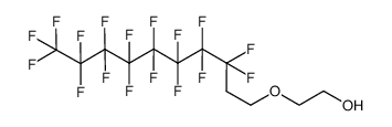 1H,1H,2H,2H,4H,4H,5H,5H-3-oxaperfluorotridecan-1-ol结构式