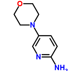 2-氨基-5-(4-吗啉基)吡啶结构式