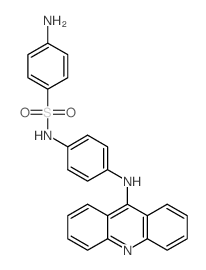 Sulfanilanilide, 4-(N-9-acridinylamino)-, monohydrochloride结构式