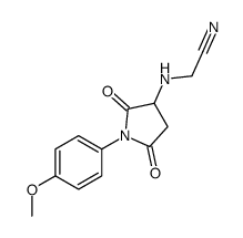 2-[[1-(4-methoxyphenyl)-2,5-dioxopyrrolidin-3-yl]amino]acetonitrile Structure