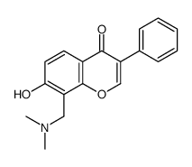 8-[(dimethylamino)methyl]-7-hydroxy-3-phenylchromen-4-one结构式
