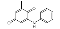 2-anilino-6-methylcyclohexa-2,5-diene-1,4-dione Structure