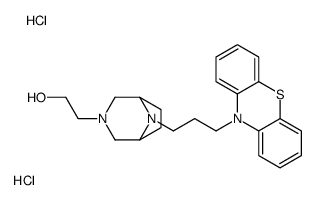 2-[8-(3-phenothiazin-10-ylpropyl)-3,8-diazabicyclo[3.2.1]octan-3-yl]ethanol,dihydrochloride Structure