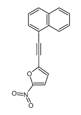 2-naphthalen-1-ylethynyl-5-nitro-furan结构式