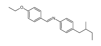 1-(4-ethoxyphenyl)-N-[4-(2-methylbutyl)phenyl]methanimine结构式