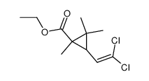 (1S,3S)-3-(2,2-Dichloro-vinyl)-1,2,2-trimethyl-cyclopropanecarboxylic acid ethyl ester Structure