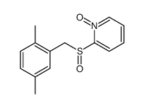 2-[(2,5-dimethylphenyl)methylsulfinyl]-1-oxidopyridin-1-ium结构式